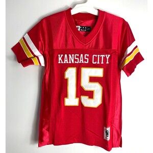 Kopkoc Patrick Mahomes #15 Red Kansas City Chiefs Jersey Youth medium